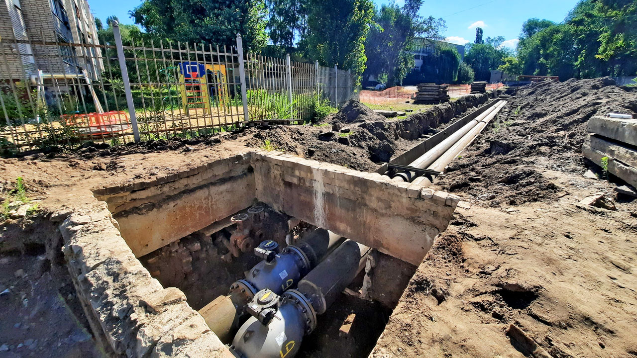 «Квадра» заменила участок муниципальной сети по ул. Б.Хмельницкого в Воронеже