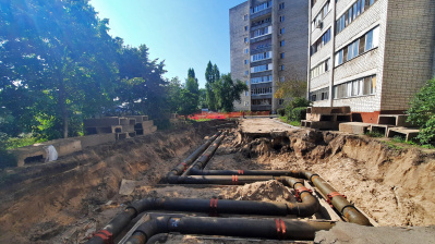 На ул. Богдана Хмельницкого в Воронеже «Квадра» заменила свыше 600 метров теплосетей по концессии