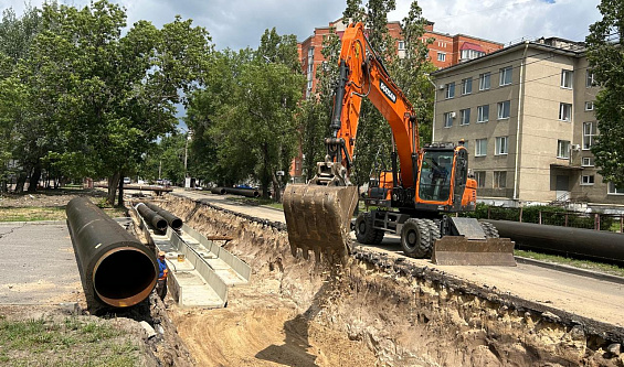 РИР Энерго ведет реконструкцию магистрального трубопровода на улице Ленинградской в Воронеже